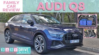 Family car review 2019 Audi Q8 55 TFSI [upl. by Annhej48]