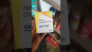 Calcitas D3 drops बच्चो के हड्डीयो की मजबुत बनाये👨‍⚕use dose benifits raj pharmacy shorts [upl. by Cynthie]