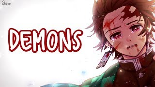 「Nightcore」→ Demons ♪ Alec Benjamin LYRICS ✔︎ [upl. by Wales91]