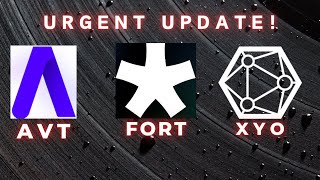 BEST FOR DCA  URGENT UPDATE ON Forta FORT Coin Aventus AVT Coin amp XYO Network XYO Coin [upl. by Noneek557]