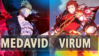 GBVSR🔥MeDavidTTV Avatar Belial Vs Virum Percival🔥 High Level Gameplay [upl. by Arrehs]