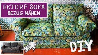 Sofa neu beziehen  Nähanleitung passenden Bezug nähen für IKEA EKTORP Sofa  Einfach Selbermachen [upl. by Eener895]