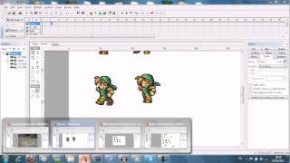 SwishMax Sprite Tutorialfinal fantasy version [upl. by Esidarap]