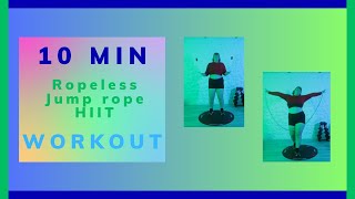 10 MIN CORDLESS LOW IMPACT HIIT WORKOUT TO IMPROVE JUMP ROPE MOBILITY [upl. by Alisander102]