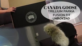 Canada Goose Trillium Parka Fusion Fit Unboxing  Try On  Kristine Manosa [upl. by Alexandria20]