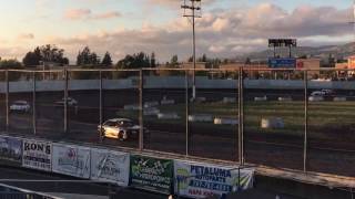 13 Year Old Will Fatu Breaks Track Record at Petaluma Speedway [upl. by Akcimat]