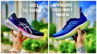 REVIEW ESPECIAL ASICS GELKAYANO 30 VS NEW BALANCE FRESH FOAM X VONGO v6 [upl. by Kulsrud925]