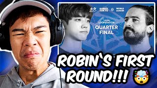 SXIN Reacts  DICE 🇰🇷 vs ROBIN 🇫🇷  GBB 2023 WORLD LEAGUE  BOSS LOOPSTATION CHAMPIONSHIP [upl. by Cam940]