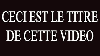 RÉSOLUTIONS ET AUTO RÉFÉRENCES 20 [upl. by Sheaff]