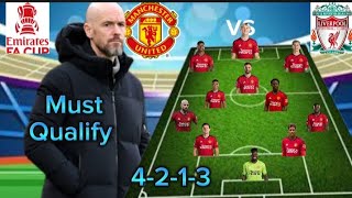 Must Qualify Manchester vs Liverpool Potential Lineup With Holjlund Maguire and waabissaka FA Cup [upl. by Dygert]