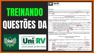 Resolvendo uma questão da UniRV [upl. by Naenej314]