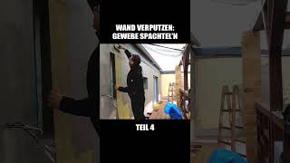 WAND VERPUTZEN  Gewebe spachteln  Teil 44 [upl. by Aniaz]