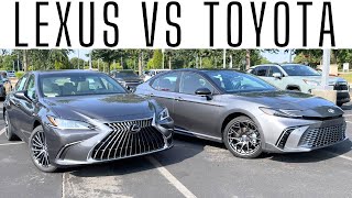 2025 Toyota Camry XSE VS 2025 Lexus ES350 [upl. by Amalbena]