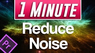 Premiere Pro CC 2019  How to Reduce Background Noise Audio [upl. by Aisylla8]