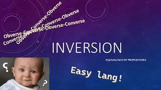 Easy Logic 4 Equivalence of Propositions Inversion [upl. by Rockel445]