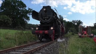 Dampfeisenbahn Weserbergland Mit 52 8038 Stadthagen  Rinteln 06082017 HD [upl. by Hadeehuat]