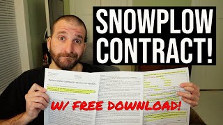 Going Over My Whole Snowplow Contract  Free Download [upl. by Anahcar]