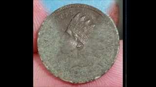 Hydrogen Peroxide Cleaning Results on Copper Coins [upl. by Ardnnek]