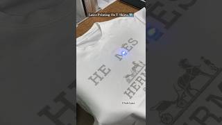 Laser Printing On TShirts  Laser Printing On Clothes  UV Laser Printing tshirts trending laser [upl. by Willock]