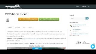 1 Click Ready Secured DBEdit 2 on Windows 2016 Deploy on Azure  AWS and Google Cloud Platform [upl. by Aleuname]