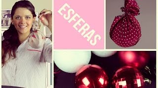 Crea tus propias esferas de Navidad  DIY Esferas navideñas Originales fáciles y rápidas [upl. by Haimaj]