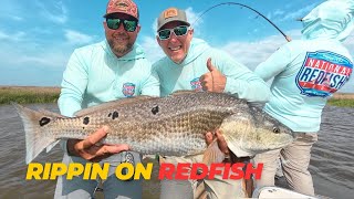 Chasing 30000 TOURNAMENT REDFISH in the marshes of HOUMA LOUISIANA Power Pole Tour [upl. by Nannarb]