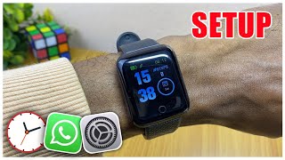 Smart Bracelet Complete Set Up  How to Set Time in Smart Bracelet [upl. by Yaakov]