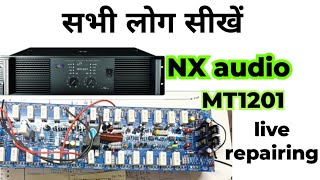 MT 1201 amplifier live repairing lesson 10 part 1amplifire a2ztechnical [upl. by Ainoek148]