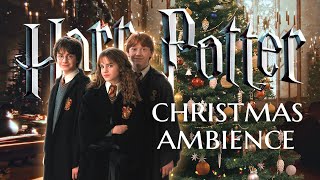 🎄🎁✧˖° CHRISTMAS at HOGWARTS ˖°✧🎄 Ambience amp Music 🎅🏻Harry Potter inspired Holiday Special 8 HOURS [upl. by Neram]