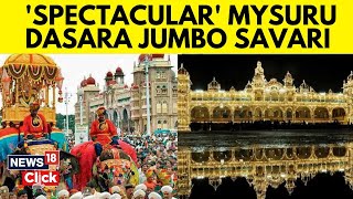 Majestic Mysuru Dasara Celebrations At Mysore Palace  Mysore Dasara 2024  Dusshera 2024  N18G [upl. by Noroj]