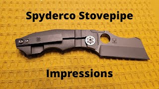 This is just crazy Spyderco Stovepipe Impressions [upl. by Rosalyn915]