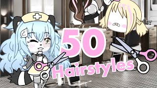 50 hairstyle ideas for girls gacha life [upl. by Farand]