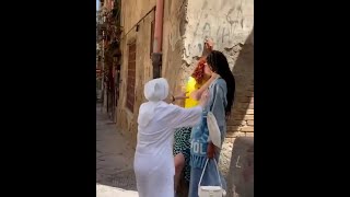 A Nun in Italy objects to two Girls Kissing in the Street LGBT [upl. by Tatianas]