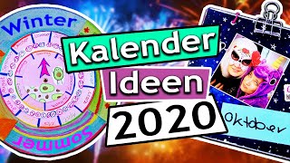 Kalender DIY Ideen  2020 Kalender selber machen mit Eva amp Kathi 2 coole Ideen Sonntagschallenge138 [upl. by Ebehp]