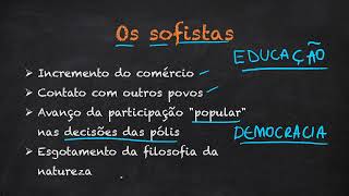 Filosofia Aula 21  Os sofistas ‹ The Enem › [upl. by Quintina]