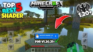 Top 5 Best Shaders For Minecraft Pe 120 Render Dragon  Shaders For Mcpe Minecraft PeBe [upl. by Aiuqet699]