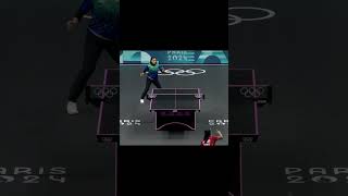 Table tennis best point paris2024 tabletennis pingpong tabletennisbestpoints worldtabletennis [upl. by Cid]