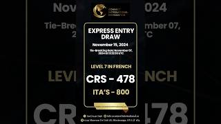 Latest Express Entry Draw is out expressentry canadadraw immigration canada [upl. by Leirraj]