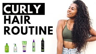 CURLY HAIR ROUTINE  secret to flawless curls [upl. by Terej]