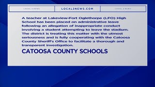 Catoosa County high school teacher accused of inappropriate conduct placed on leave [upl. by Enaerb821]