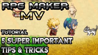 RPG Maker MV Tutorial 5 Super Important Tips amp Tricks [upl. by Htennek]