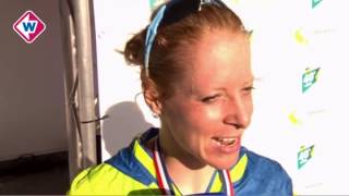 Jip Vastenburg Nederlands kampioene op halve marathon [upl. by Acirderf]