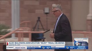 Alec Baldwin arrives for Rust trail hearing [upl. by Eissim]