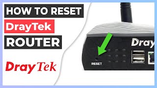 🔁 How to Reset DrayTek router to factory settings [upl. by Yngad974]