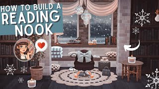 The coziest READING NOOK youll ever see in Animal Crossing  ACNH Speed Build and Tutorial [upl. by Nahtaoj]