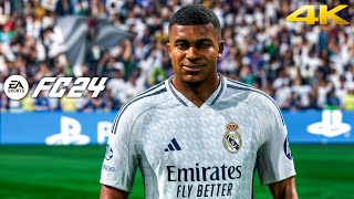 FC 24  Real Madrid vs PSG Ft Mbappe  UEFA Champions League  4K [upl. by Erdnoid]