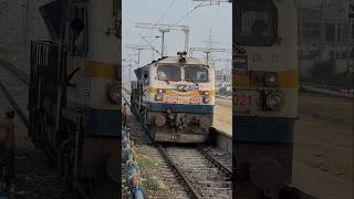 Diesel loco shed Tughlakabad Wdp4b roaming light at Shahganj Jn 😮🔥 wdp4b dieselengine powerful [upl. by Schramke276]