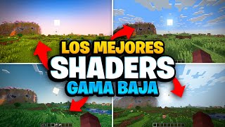 Los 5 Mejores Shaders GAMA BAJA para Minecraft Java 121 120 119  AdbraGames [upl. by Garmaise284]