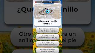 🤔 Anillo limbal 🍃 gameplay trivia shorts youtubeshorts [upl. by Pearlstein]