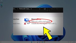 Fix Network cable unplugged on Windows 11  10  How To Solve network cable unplugged Error 🖧 ✅ [upl. by Nothsa]